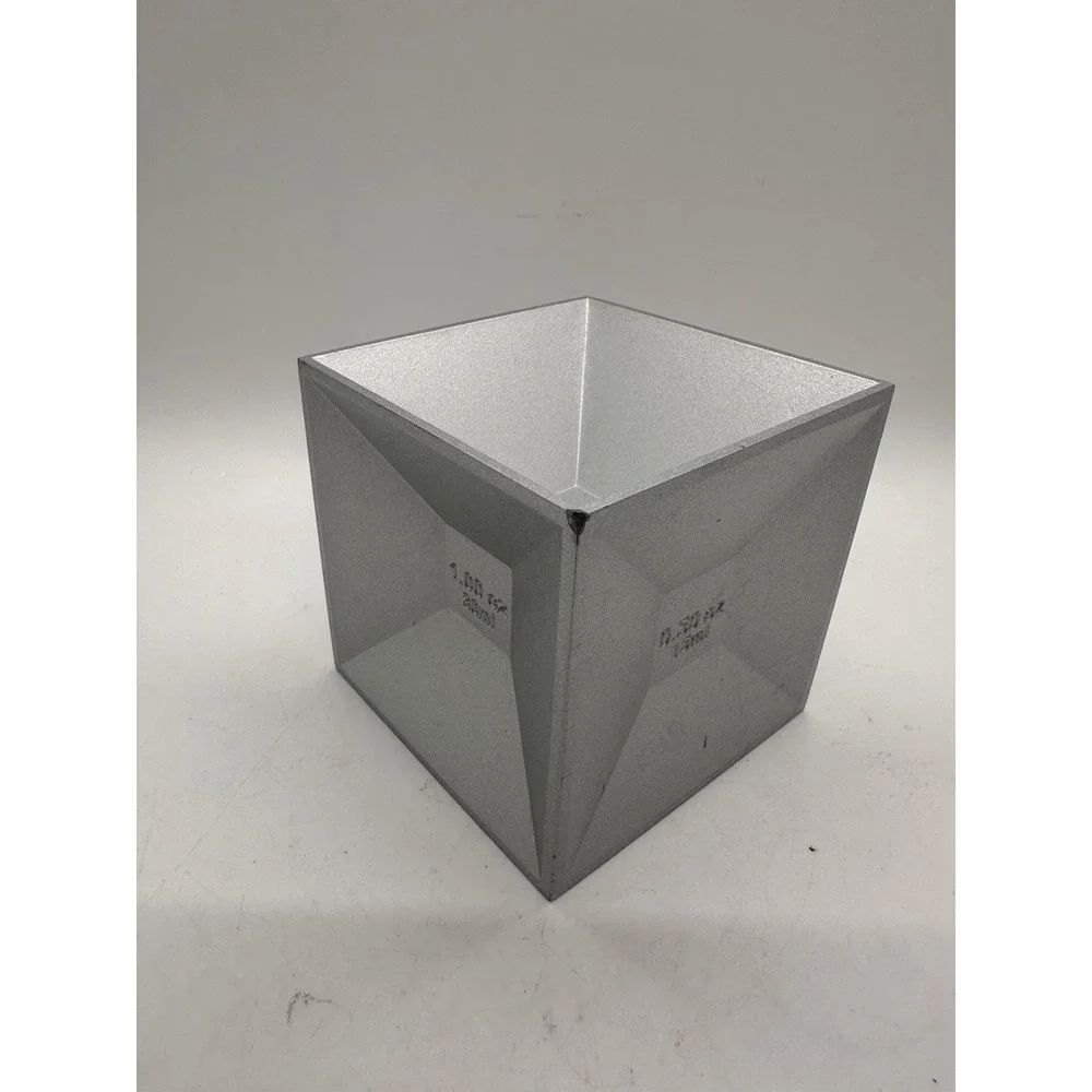 Kikkerland Aluminum Cube Jigger 6 Measure Cocktail Shot Bar‎ Tool Silver